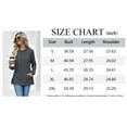 thumbnail image 5 of TEMOFON Womens Hoodies Drawstring Casual Long Sleeve Sweatshirts Fashion Split Hem Tops with Kangaroo Pockets, 5 of 7