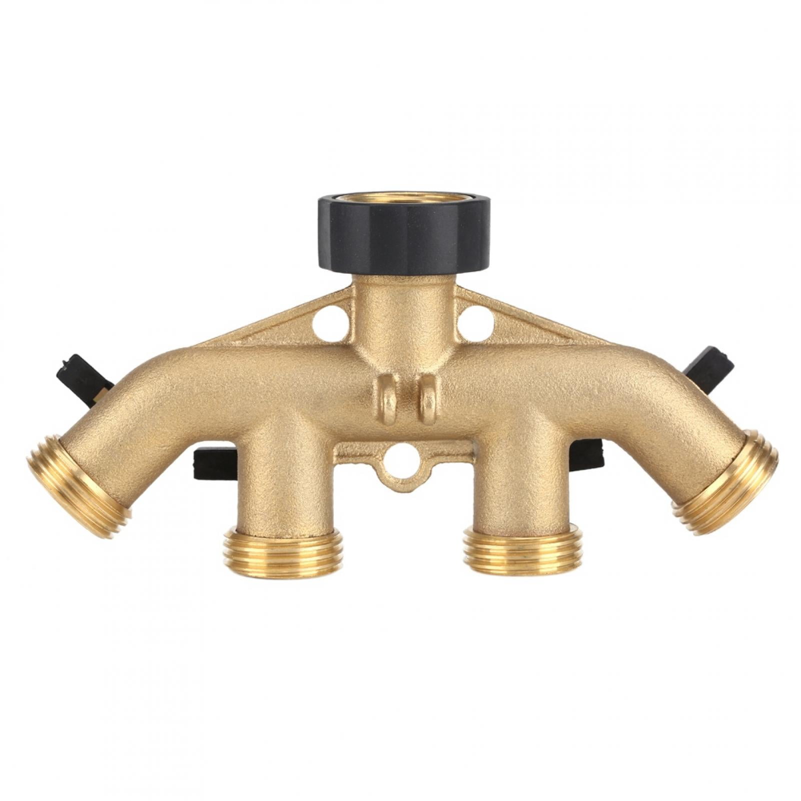 3/4 inch 4 way hose pipe Switcher Solid Brass Garden Tap Connector Splitter nozz