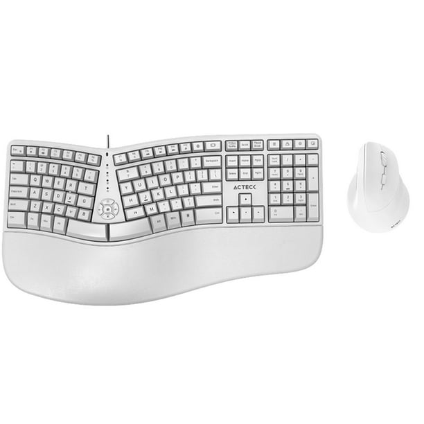 Kit Teclado y Mouse ACTECK VIRTUOS FITT MK770 Inalambrico USB C Blanco AC 936255 Bodega Aurrera en linea