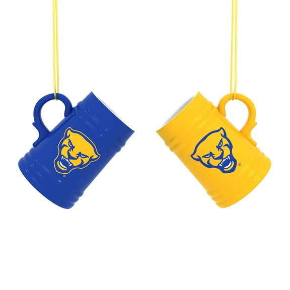 Pitt Panthers Two-Pack 3" Mini Stein Ornament Set