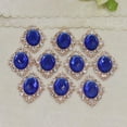 thumbnail image 2 of 10 Pcs Boutons en Alliage Perle Cristal Strass Strass, 30x25mm, 2 of 7