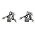 thumbnail image 1 of 2 Pcs 150CM Car Dash Flush Mount 2 USB Port Panel Auto Boat Dual USB-TAPYC Extension Cable Adapter for, 1 of 4