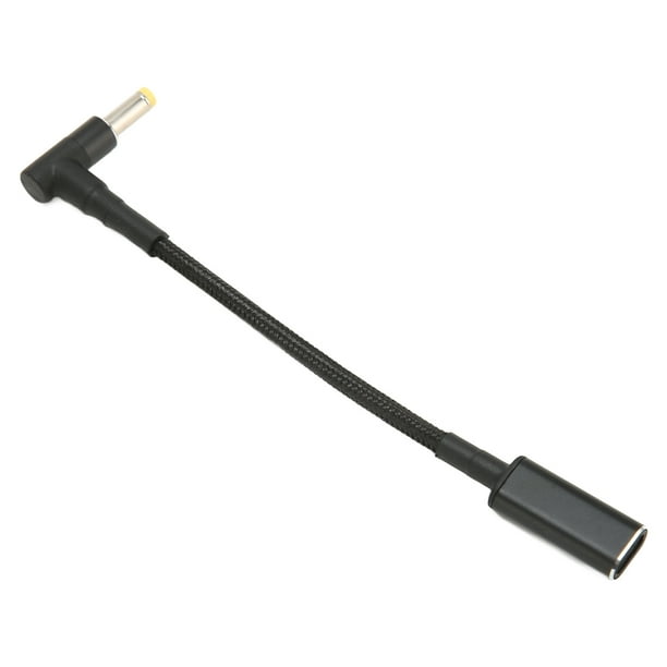 Cable USB Tipo C Hembra A 4,8x1,7mm Cable Adaptador Macho Doble PD E MARK Chip Portátil 100W Cable Adaptador USB Tipo C