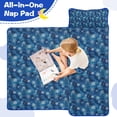 thumbnail image 4 of Blue Christmas Snowflake Pattern Toddler Nap Mats for Kids Preschool,50"x20" Sleeping Mat Bag or Kids,Toddler Sleeping Bag,Toddler Nap Mat or Daycare, 4 of 6