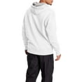 thumbnail image 2 of Champion Men's Powerblend Fleece Chest Script Logo Hoodie, up to Size 2XL, 2 of 5