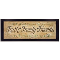 Faith Family Friends by Gail Eads Printed Wall Art Wood Multi-Color