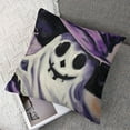 thumbnail image 7 of Halloween Ghost Boo Decorative Throw Pillow Covers Spooky Jack O Lantern Pumpkin Porch Outdoor Home Decor, Hands Skeleton Bat Funny Holiday Couch Cushion Case, 7 of 7
