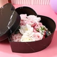 thumbnail image 7 of NOGIS Heart- Shaped Gift Cases Heart Shaped Gift Box 3pcs Candy Packaging Boxes with Lid Flower Bouquet Box Floral Arrangements Bucket for Wedding Valentines Day Proposal Storage Cases, Black, 7 of 7