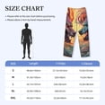 thumbnail image 4 of Lsque Colorful Wave Dragon Head Print Men's Pajama Pants, Lounge Pant - Comfortable Home Wear,Elastic Waistband, Stylish Design-X-Large, 4 of 9