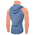 thumbnail image 4 of Men's UPF 50+ Hooded Sun Shirt, Lightweight Long Sleeve Fishing Shirt with Hood, Quick-Dry Rash Guard Sun Protective Shirt for Hiking, Beach, and Outdoor Activities Sky Blue XXXL, 4 of 4