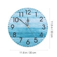 thumbnail image 2 of LEORX Modern Wall Clock Kitchen Clock Sky Blue Round Timekeeping 1Pcs, 2 of 5