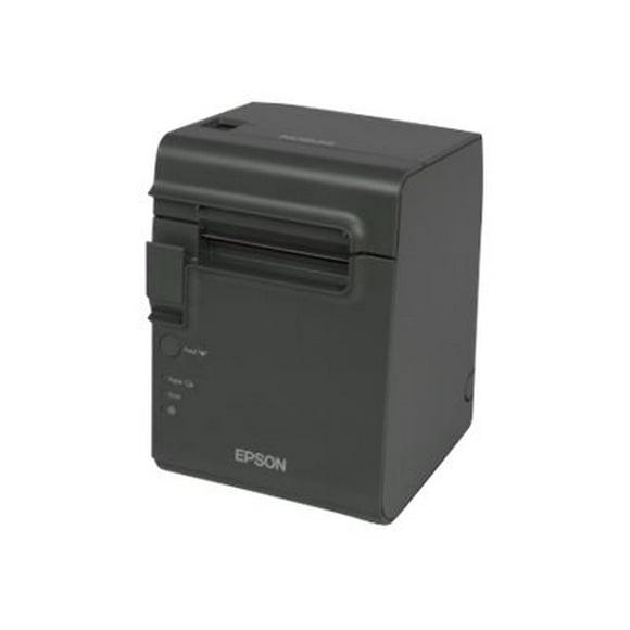Epson C31C412A7991 TM-L90 Plus Thermal Label Printer for Linerless Media, 40mm Spacer, Serial Interface, with Power Supply, Dark Gray