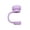 Light Purple, variant on Silicone Straw Cover Caps Reusable Dust Proof Topper Decorative Tip Protectors 4 Pack Artisan Style White