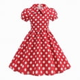 thumbnail image 1 of gdxvjhbj Robe Tutu pour Tout-Petit Robes pour Fille Manches à Volants à Étages Évasée Ligne A Mignonne Décontractée Robe d'Été 3T 4T (Rouge, 3-4 Ans), 1 of 9