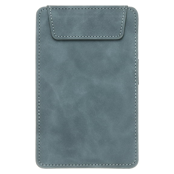 A5 PU Leather Clipboard, 4"x6" Business Magnetic Padfolio with Pen Holder Organizer Office Folder Writing Board, Blue