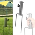thumbnail image 3 of Patio Camping Umbrella Base Stand Parasol Holder Anchor Ground Garden Pipe Diameter 2.8cm, 3 of 8