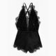 thumbnail image 1 of Gibobby Conjunto ropa interior mujer Bragas de satén para mujer, sexy, con costuras de cinta, sin espalda, lencería erótica(Negro, M), 1 of 5