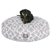 Majestic Pet | Athens Round Pet Bed For Dogs, Removable Cover, Gray, Small