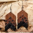 thumbnail image 2 of Nvzi Pendientes colgantes de estilo retro, nuevos y únicos, estilo bohemio étnico, joyería vintage (marrón), 2 of 5
