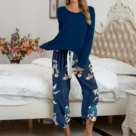 

Finelylove Shirt And Shorts Set Women Maternity Shorts Active Gym High Waist Rise Printed Dark Blue S