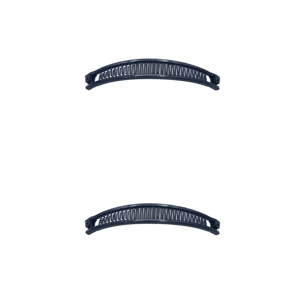 Qarigey Pinzas para el cabello Clip DIY Personalidad Moda diario Horquillas Accesorio Antideslizante Banana Barrettes Headwear Styling Negro Negro 2piezas Qarigey CBP379382