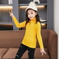 thumbnail image 3 of SILVERCELL 1-7Years Toddler Kids Girl Solid Knit Warm Sweatshirt Pullover Base Tops Mommy and Me Outfits Turtleneck Long Sleeve Sweater, 3 of 6