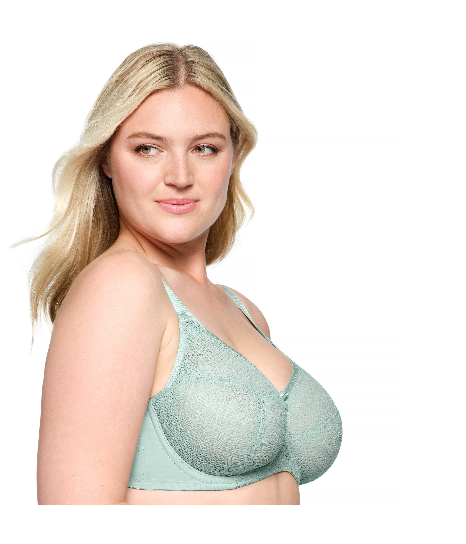 Glamorise Lace Comfort WonderWire Underwire Bra 9855 (Women's & Women's Plus)