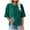 Green, variant on Womens Summer Tops 2024 Plus Size Fashion Crew-neck Single-breasted Cotton And Linen Top Womens Plus $15 & Under