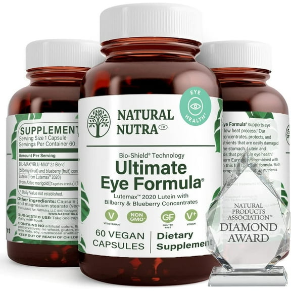 Natural Nutra Ultimate Eye Health Vitamins, Improves Day and Night Vision - 60 Capsules
