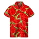 thumbnail image 5 of Camisa hawaiana con estampado de sandía colorida, blusas de verano de manga corta con botones y estampado 3D de frutas, ropa para hombre, blusa con solapa, 5 of 5