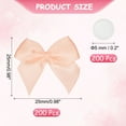 thumbnail image 2 of Uxcell 200 Count Mini Bows Small Satin Ribbon Bows with Sticky Pads, Fit for Wedding Party Decor Sewing DIY Dark Pink, 2 of 7