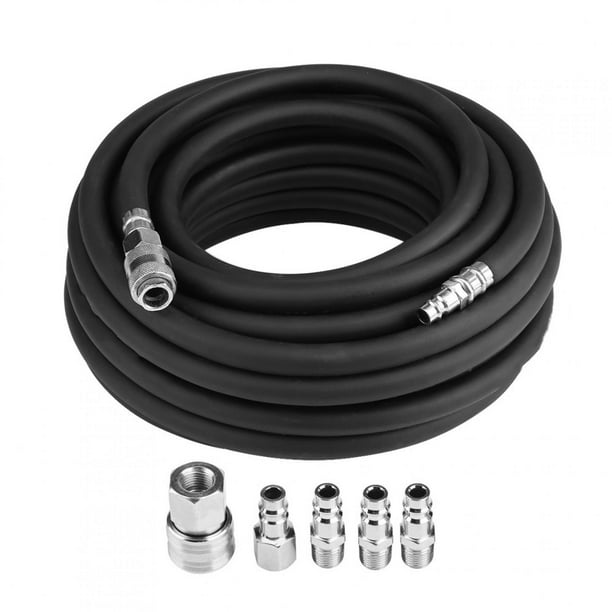 Kit de compresor de aire, kit de accesorios de aire neumático de goma flexible de 15 m Accesorio de manguera de compresor de aire True Excellence NikouMX herramienta