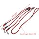 thumbnail image 2 of correa triple (roja) con mango de nailon suave para pasear a 3 perros., 2 of 5