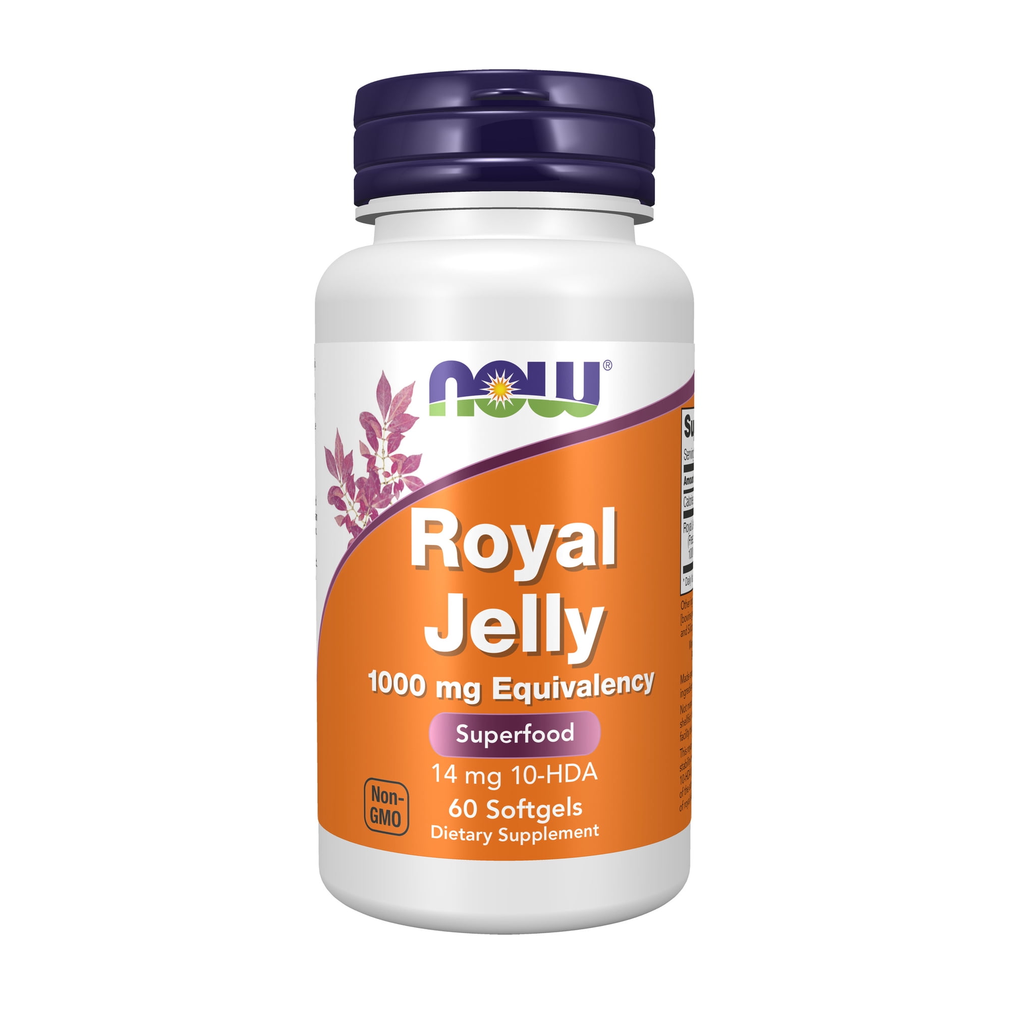 NOW Supplements, Royal Jelly 1000 mg with 10-HDA (Hydroxy-D-Decenoic Acid), 60 Softgels