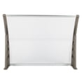 thumbnail image 5 of Kepooman Window Awning, Outdoor Front Door Patio Rain Cover, Garden Eaves Canopy UV Rain Snow Protection, 39.37" x 31.5", White Gray Bracket, 5 of 12