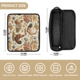 thumbnail image 4 of Hair Tool Organizer Bag with Heat Resistant Mat Removable Travel Storage Case for Hot Air Brushes Curling Irons Vintage Flowers and Hens, 4 of 8