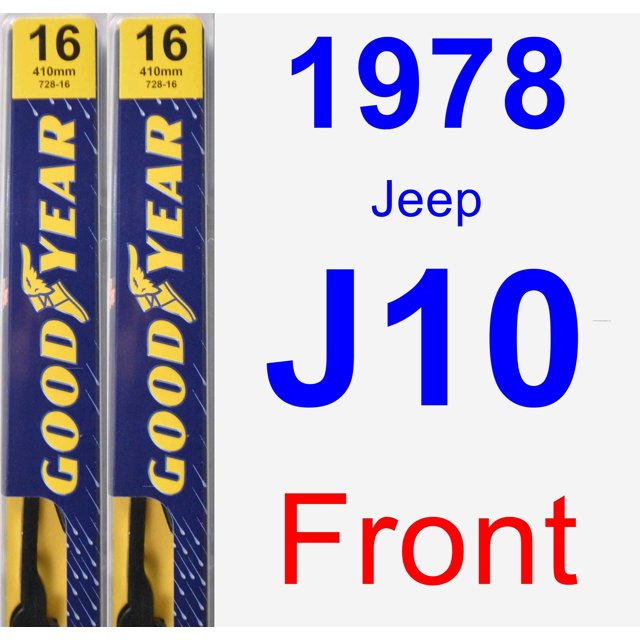 1978 Jeep J10 Wiper Blade Set/Kit (Front) (2 Blades) Premium