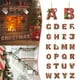 thumbnail image 4 of 26 Piezas De Letras Rojas Para Decorar El Árbol De Navidad, Letras Con Bastones De Caramelo Y Diseño De Bayas, Mini Adornos Colgantes Con Letras, Para Fiestas Y El Hogar, Acrílico 2D Para El Árbol D, 4 of 4