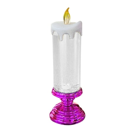 

FTjfrsbc LED Candle Lights 7-color Gradient LED Nightlights for Dinner Room (Rose Red)