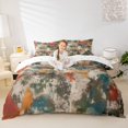 thumbnail image 3 of Homewish Watercolor Tie Dye Twin Duvet Cover,Abstract Grunge Twin Bedding,Reversible,2-Piece,1 Duvet Cover and 1 Pillowcase, 3 of 6