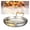Silver, variant on Spanish Paella Pan, Hand-Hammered Paella Cooking Pan with Two Riveted Handles Seafood Snack Plate for Kitchen Restaurant