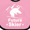 thumbnail image 4 of Inktastic Future Skier Funny Skiing Bear Boys or Girls Baby Bib, 4 of 4