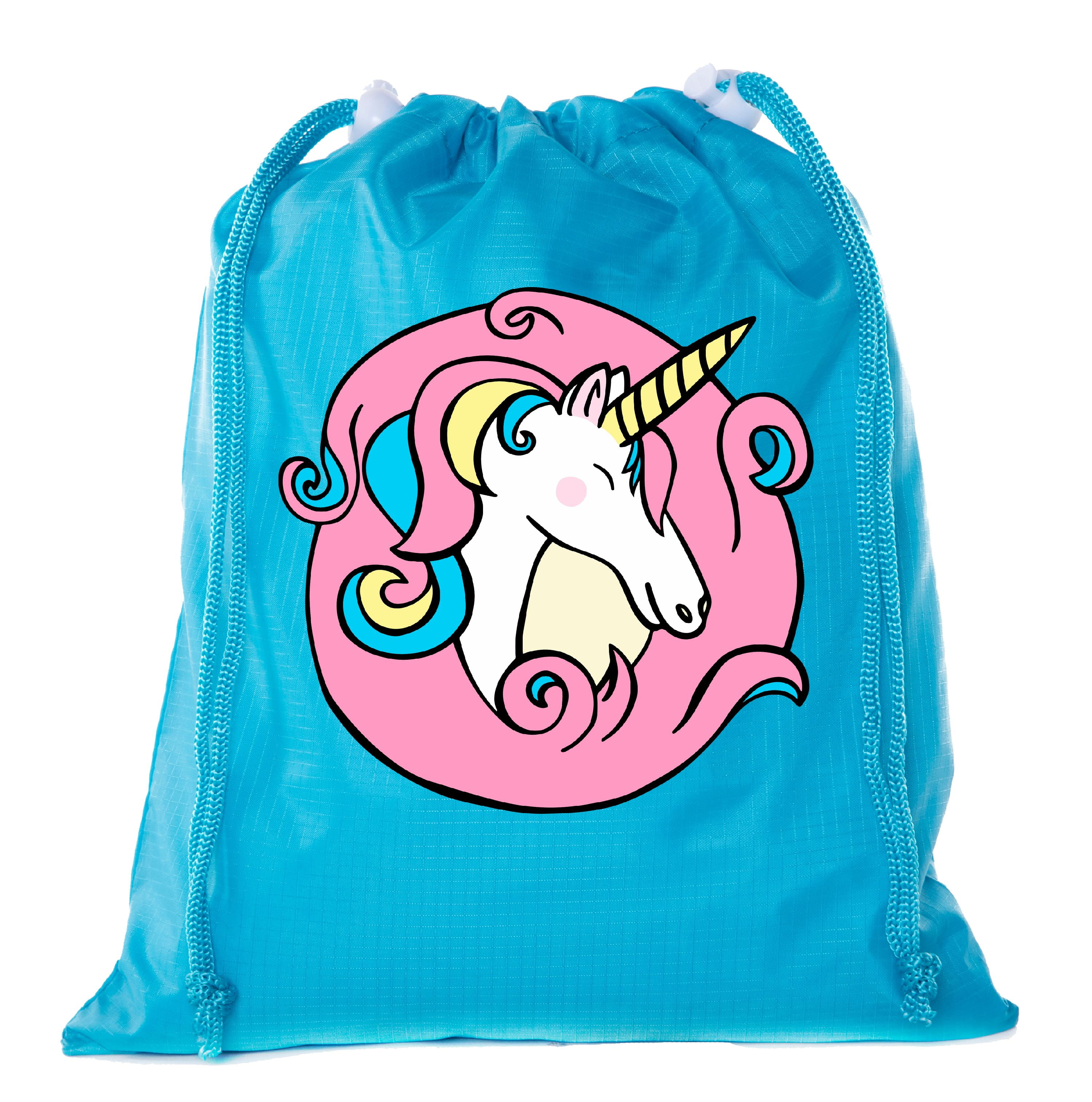 SIQUK 18 Packs Unicorn Drawstring Party Bags Gift Bags Unicorn Drawstring Backpacks Party Supplies Favors Bags for Unicorn Themed Party Pink 