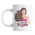 thumbnail image 1 of Breast Cancer Awareness feat. Pink Ribbon White Ceramic Coffee & Tea Mug (11oz), 1 of 3