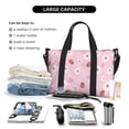 thumbnail image 4 of Travel Duffle Bag Cute Strawberry Daisy Travel Tote Bags Carry on Luggage Waterproof Weekender Bags with Top Handle Adjustable Shoulde Strap for Travel Gym, 4 of 5