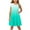 Green, variant on Ruffle Dress Girls Child Summer Sleeveless Sundress Gradient Casual T Shirt Dresses A-Line Flowy Skater Dresses for Kids Kids Going out Dress Blue 4Y