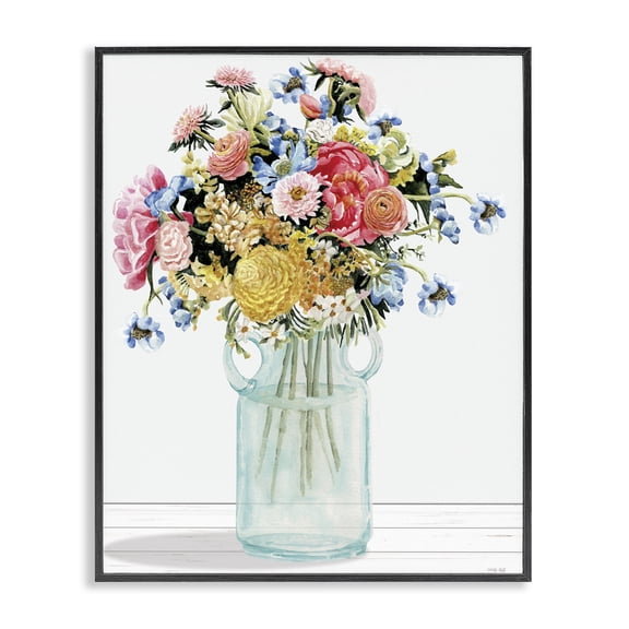 Stupell Industries French Country Country Classic Bouquet Black Framed Giclee Art, 11 x 14, by Cindy Jacobs