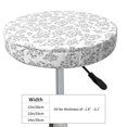 thumbnail image 4 of Vsdgher Snake Print Stool Covers Round,Stretch Round Stool Covers Washable Stool Cushion Slipcover Elastic Chair Covers for 12-14 Inch Chair, 4 of 7