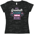 thumbnail image 3 of Inktastic My Greatest Blessings Call Me Mimi with Flowers Women's T-Shirt, 3 of 5