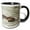 Black/White, variant on 3drose, Coypu, Aka River Rat or Nutria Is a Large, Semi-aquatic Rodent., 11oz Magic Transforming Mug